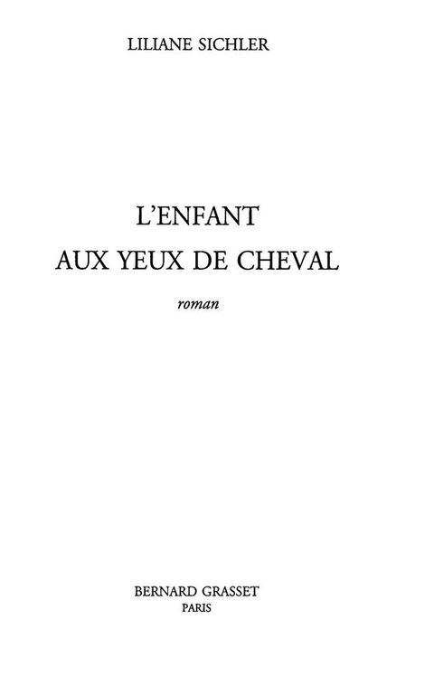 Cover image for book L'enfant aux yeux de cheval