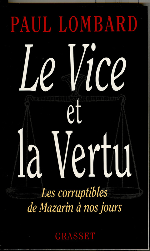 Cover image for book Le vice et la vertu