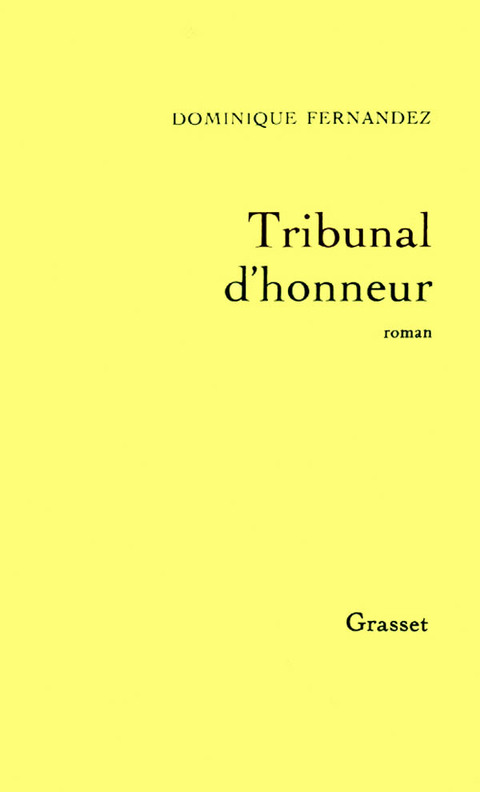 Cover image for book Tribunal d'honneur