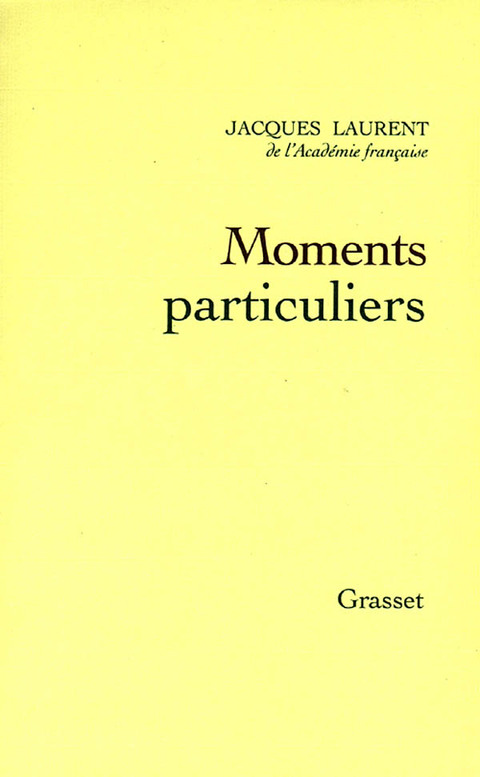 Cover image for book Moments particuliers