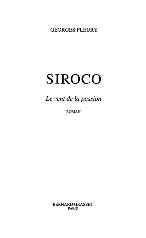 Cover image for book Siroco