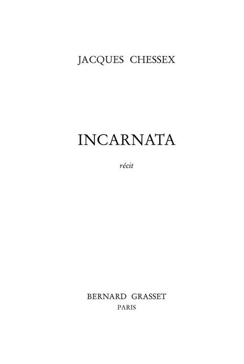 Cover image for book Incarnata