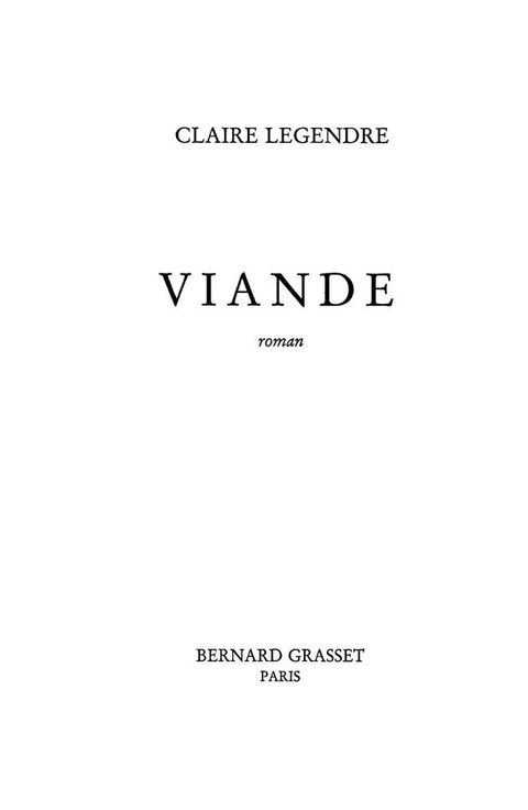 Cover image for book Viande