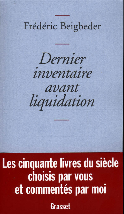 Cover image for book Dernier inventaire avant liquidation