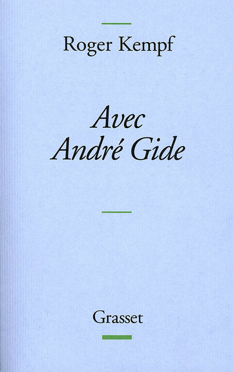 Cover image for book Avec André Gide