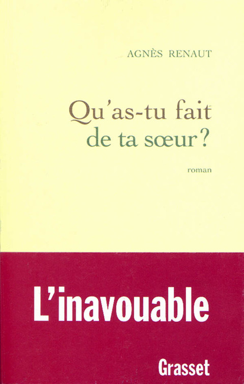 Cover image for book Qu'as-tu fait de ta soeur ?