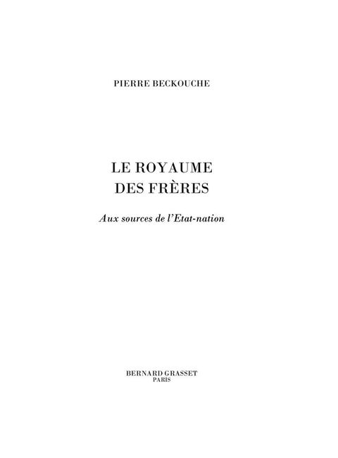 Cover image for book Le royaume des frères