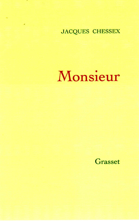 Cover image for book Monsieur