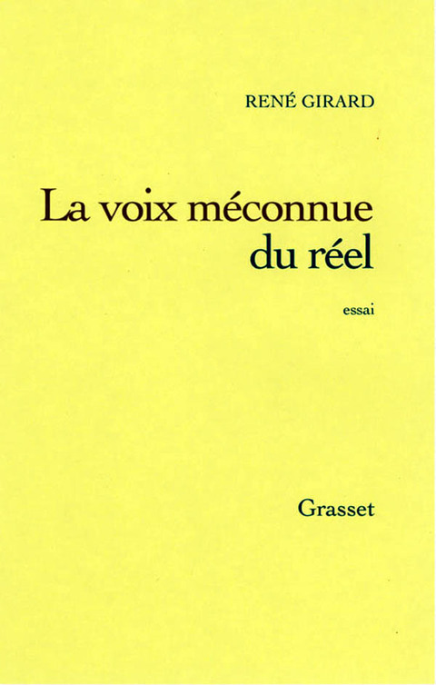 Cover image for book La voix méconnue du réel