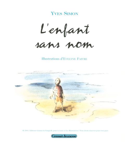 Cover image for book L'enfant sans nom