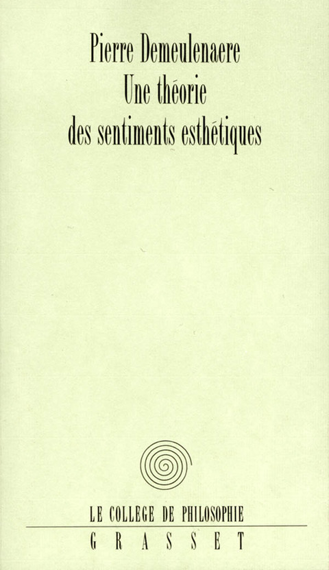 Cover image for book Théorie des sentiments esthétiques