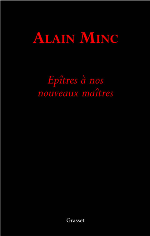 Cover image for book Epitre à nos nouveaux maîtres