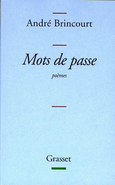 Cover image for book Mots de passe