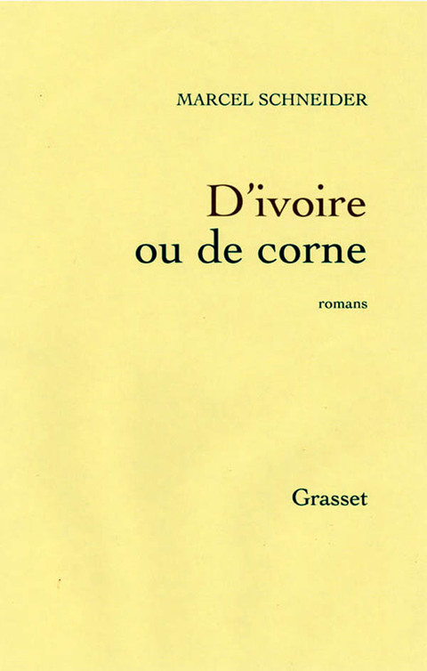 Cover image for book D'ivoire ou de corne