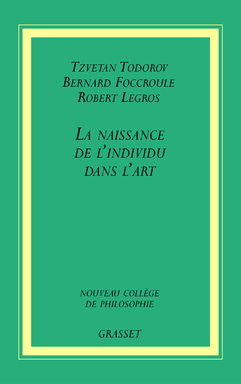 Cover image for book La naissance de l'individu dans l'art