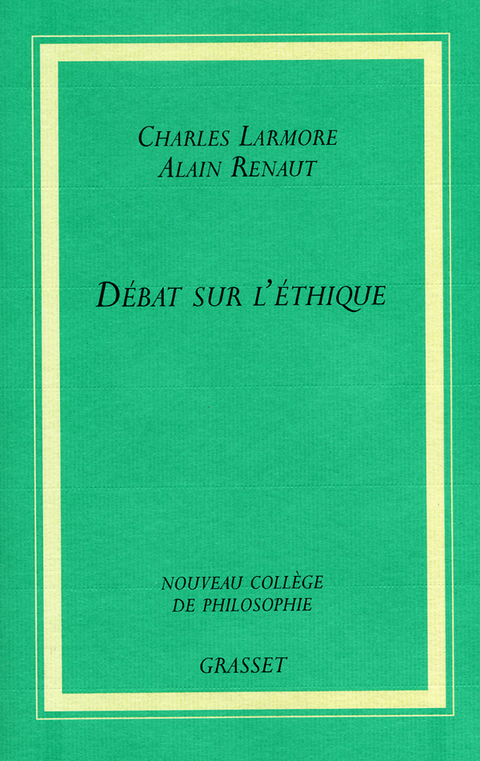 Cover image for book Débat sur l'éthique