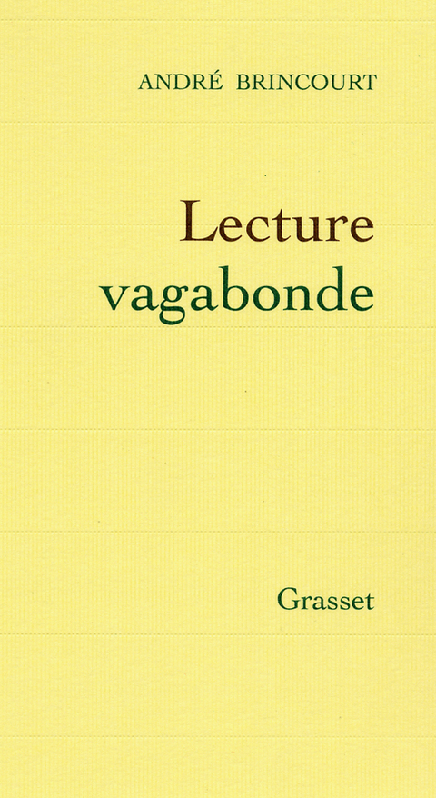 Cover image for book Lecture vagabonde