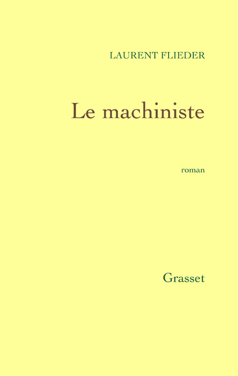 Cover image for book Le machiniste