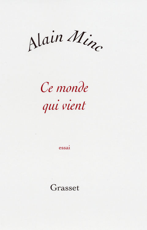 Cover image for book Ce monde qui vient