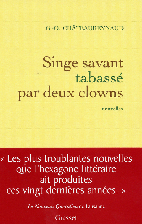 Cover image for book Singe savant tabassé par deux clowns