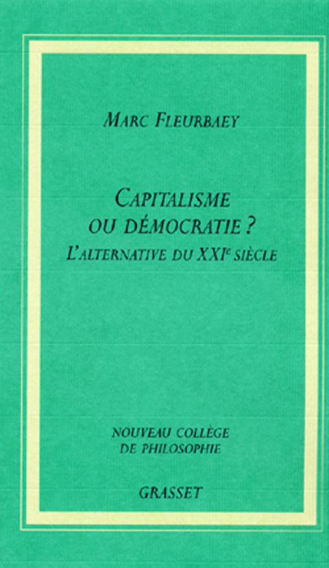 Cover image for book Capitaliste ou démocratie?