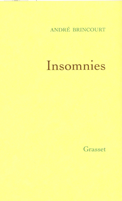 Cover image for book Insomnies