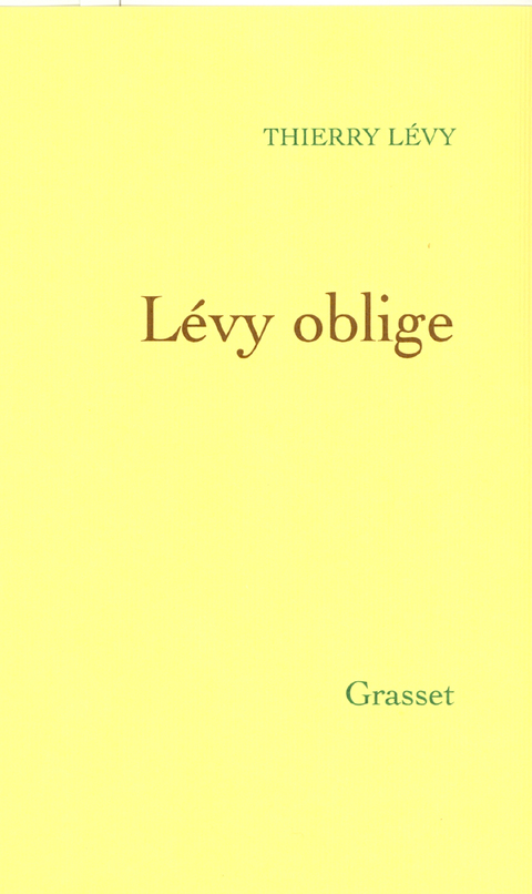 Cover image for book Lévy oblige