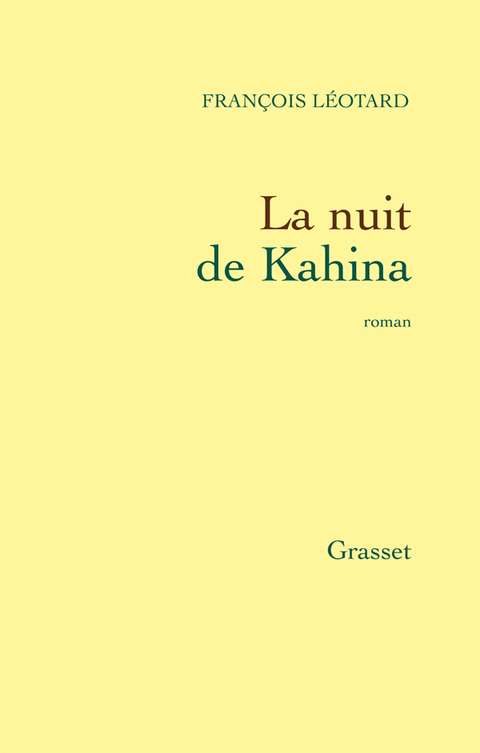 Cover image for book La nuit de Kahina