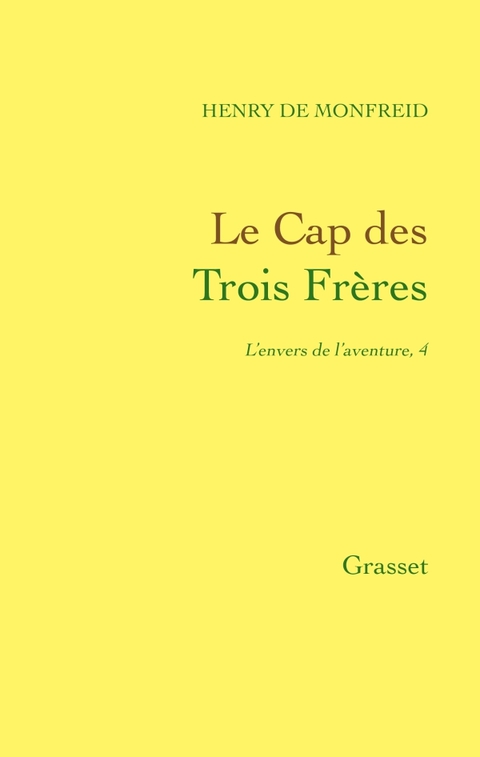 Cover image for book Le Cap des Trois Frères