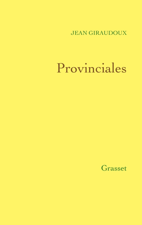 Cover image for book Provinciales
