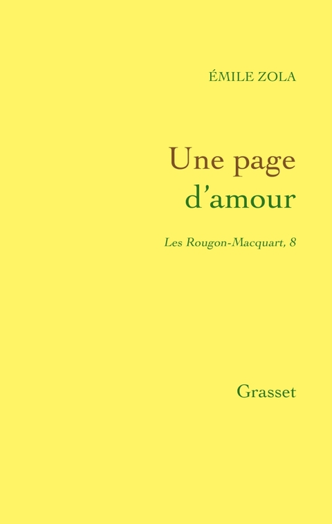 Cover image for book Une page d'amour