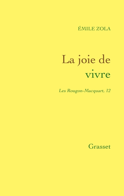 Cover image for book La joie de vivre