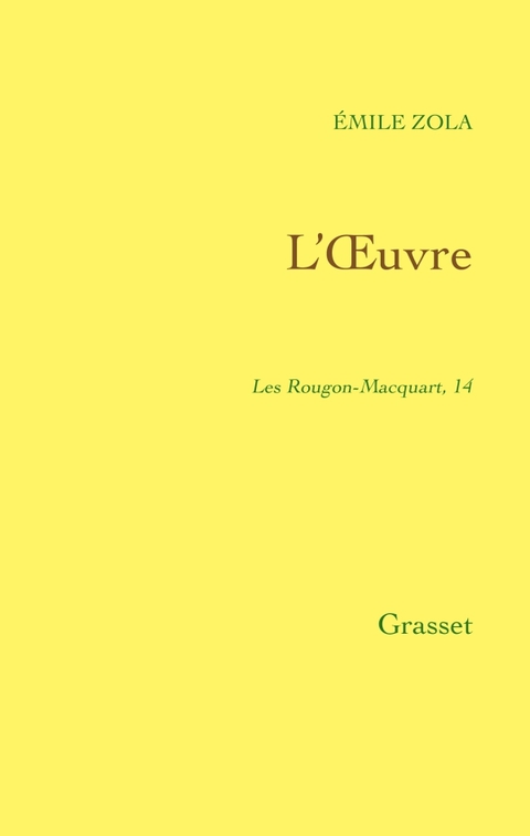 Cover image for book L'oeuvre