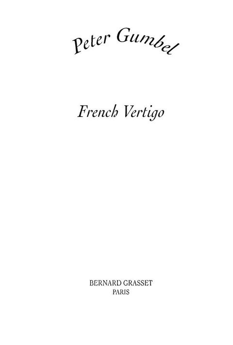 Cover image for book French vertigo