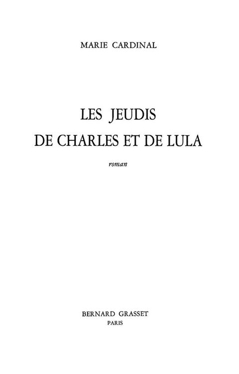 Cover image for book Les jeudis de Charles et Lula