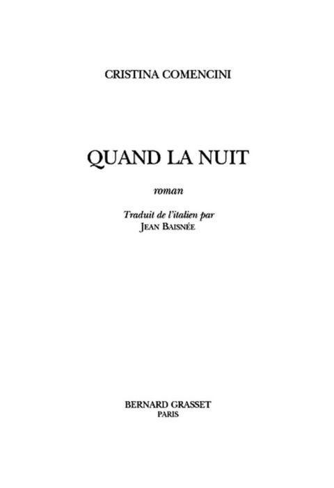 Cover image for book Quand la nuit