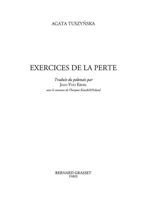 Cover image for book Exercices de la perte