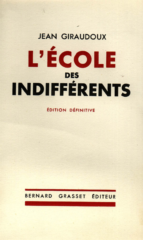 Cover image for book L'école des indifférents