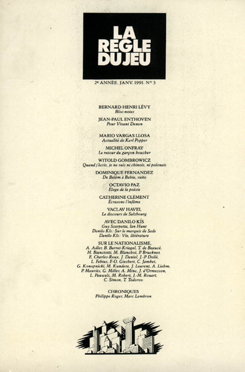 Cover image for book La règle du jeu n°03
