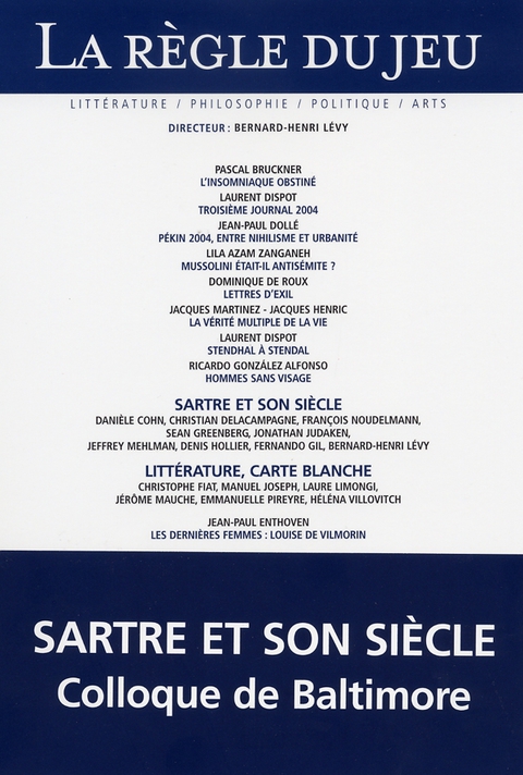 Cover image for book La règle du jeu N°27
