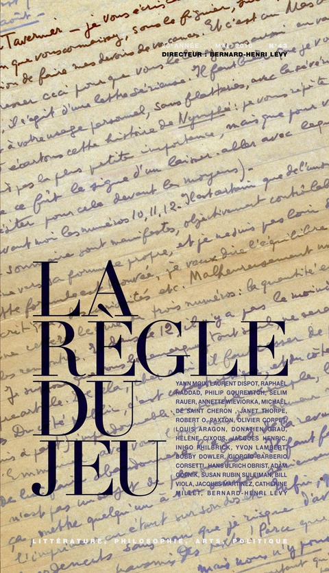 Cover image for book La règle du jeu n°43