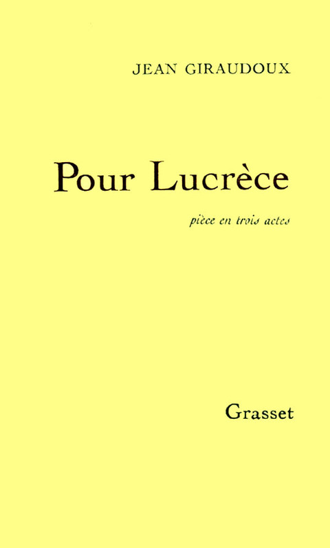 Cover image for book Pour Lucrèce