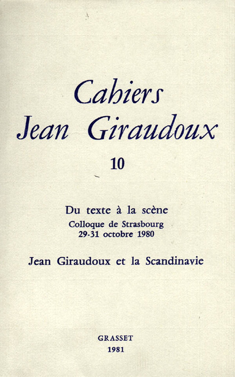 Cover image for book Cahiers numéro 10