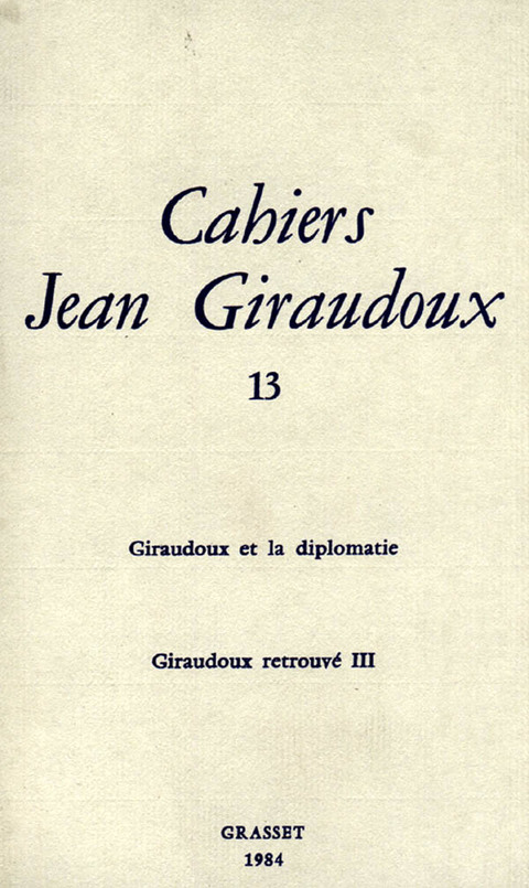 Cover image for book Cahiers numéro 13
