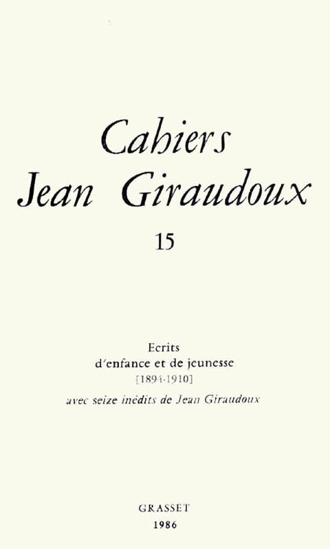 Cover image for book Cahiers numéro 15