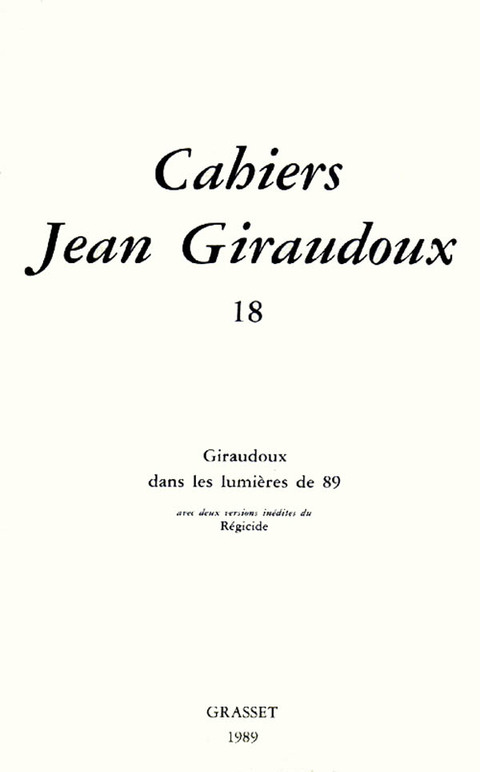 Cover image for book Cahiers numéro 18