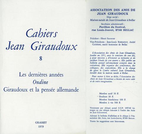 Cover image for book Cahiers numéro 8
