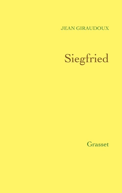 Cover image for book Siegfried