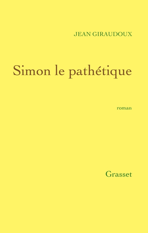 Cover image for book Simon le pathétique