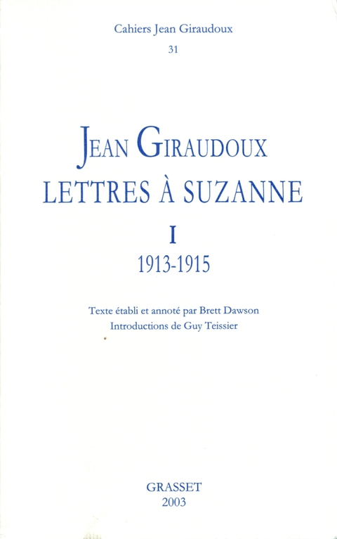 Cover image for book Cahiers n° 31